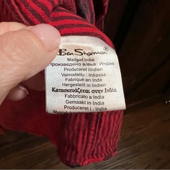 Plaid Ben Sherman Men’s Large - Picture 3 of 4